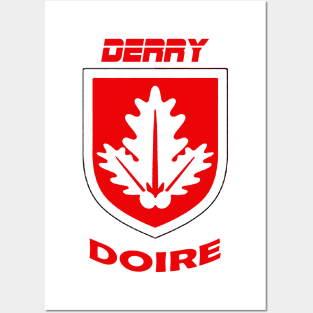 County Derry Ireland Crest Posters and Art